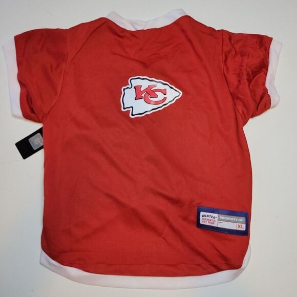 NEW XL KANSAS CITY CHIEFS NFL DOG JERSEY EXTRA LARGE RED NWT - Picture 1 of 7